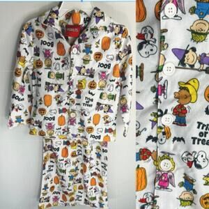 Peanuts Halloween Button down Pajamas Two‎ Pieces Set 3T NWT